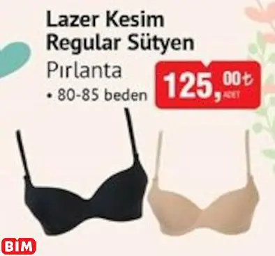 PIRLANTA LAZER KESİM REGULAR SÜTYEN PIRLANTA LAZER KESİM REGULAR SÜTYEN